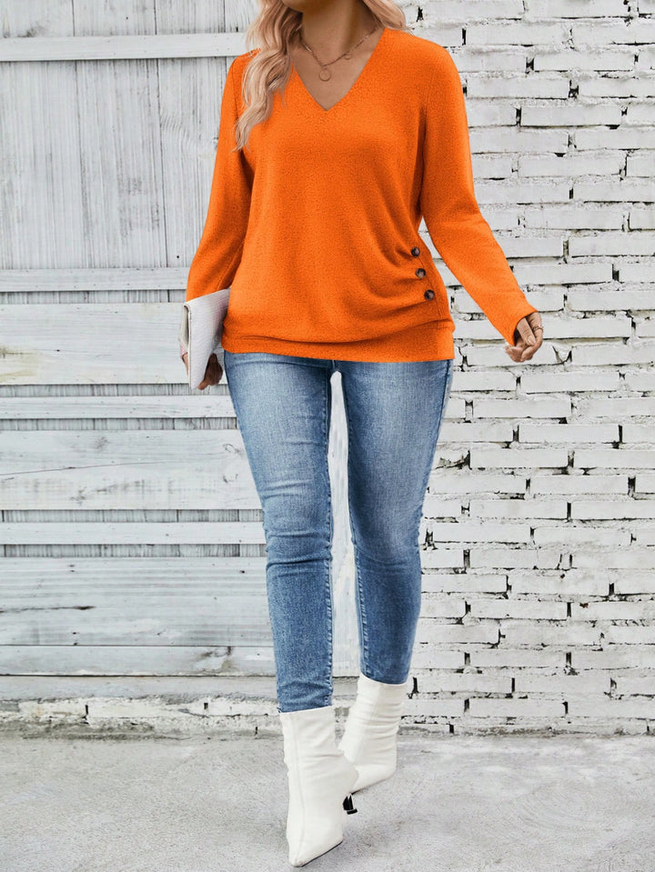 Tricou SHEIN, portocaliu