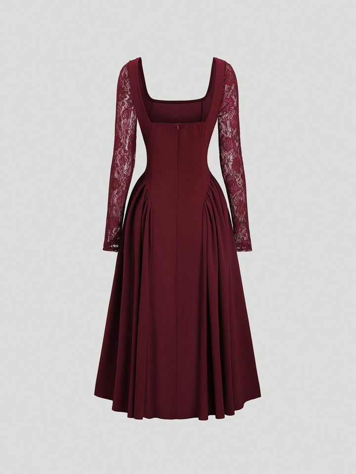 Rochie maxi SHEIN, vișiniu