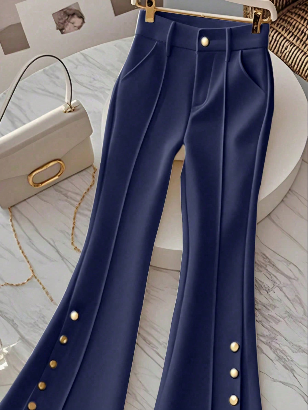 Pantaloni SHEIN, albastru