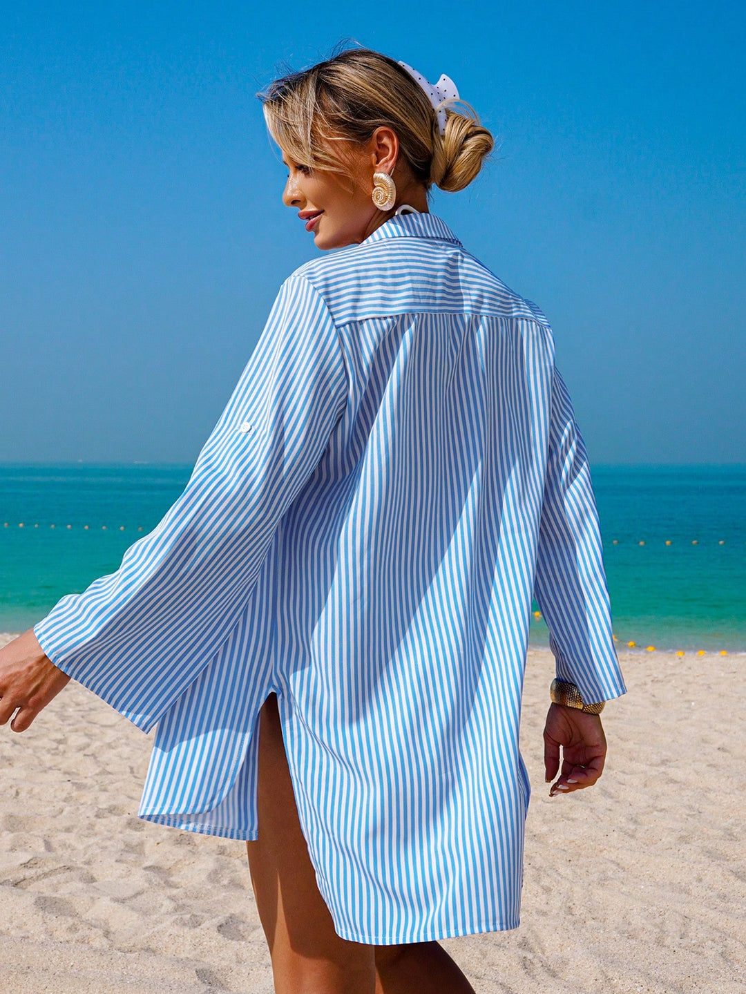 Kimono SHEIN, albastru