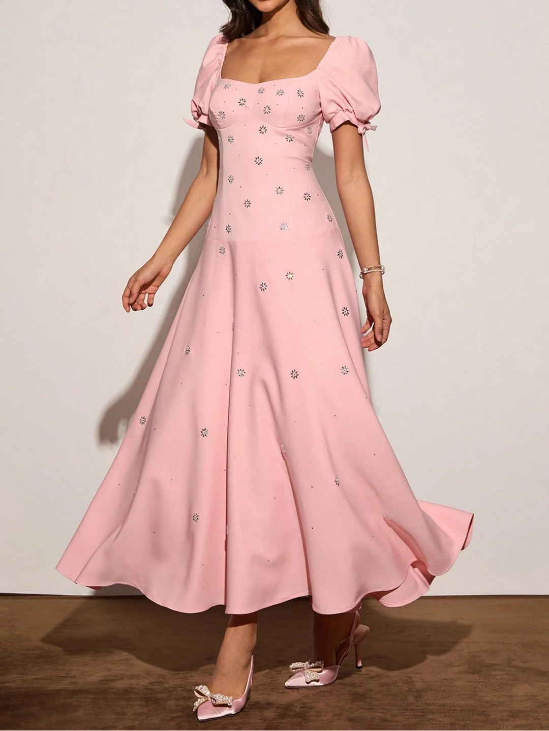 Rochie maxi Shein, roz