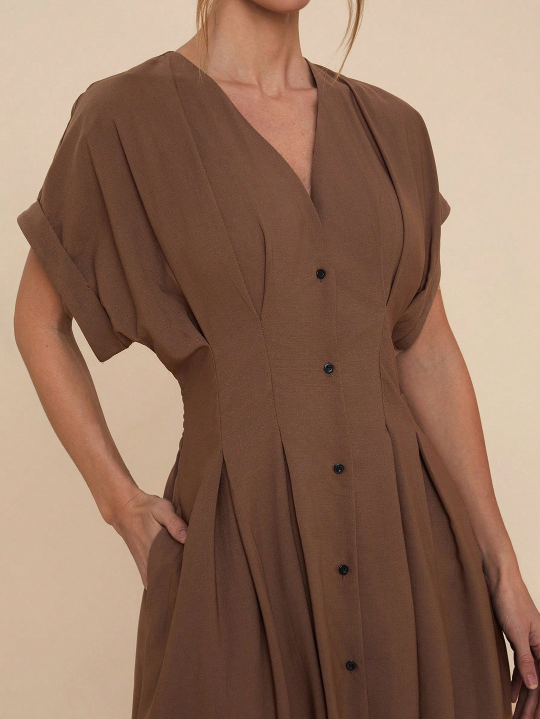 Rochie maxi SHEIN, maro