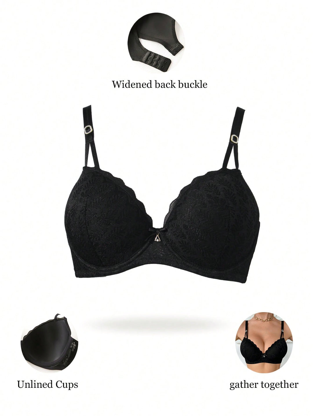 Sutien SHEIN, negru