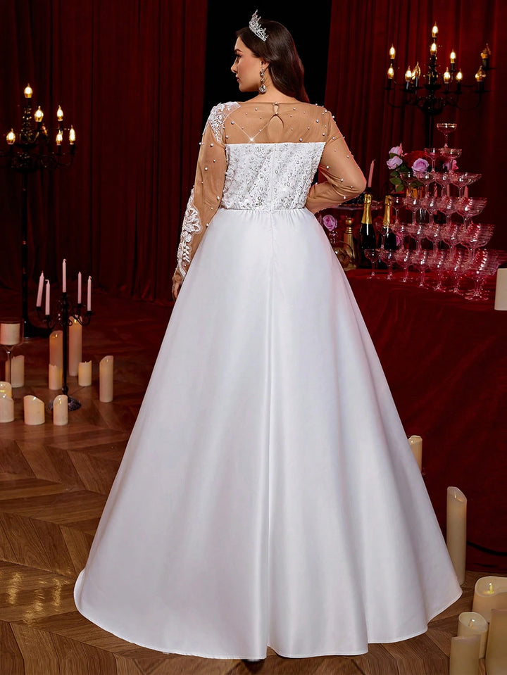 Rochie de ocazie și bridal SHEIN, alb