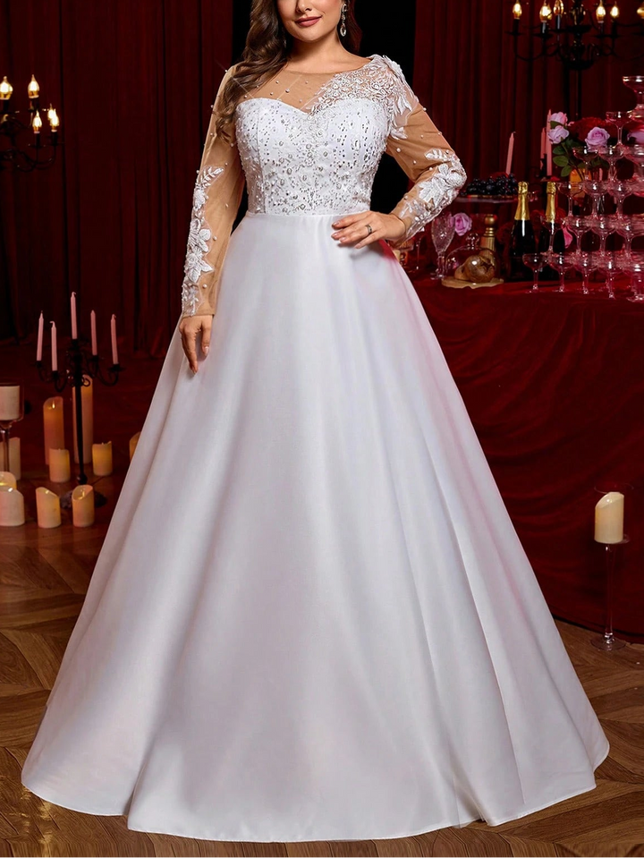 Rochie de ocazie și bridal SHEIN, alb