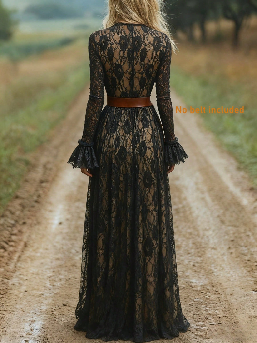 SHEIN maxi ruha, fekete
