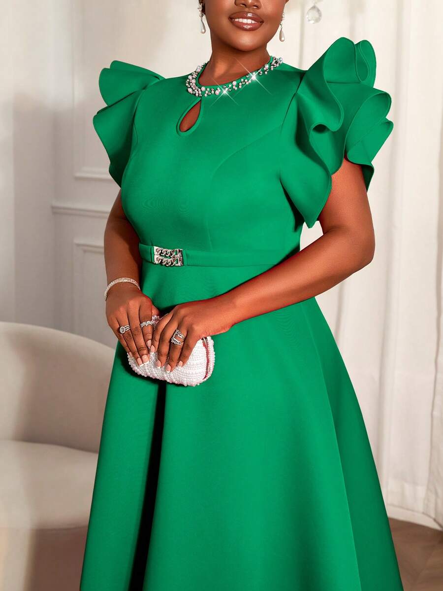 Rochie midi SHEIN, verde
