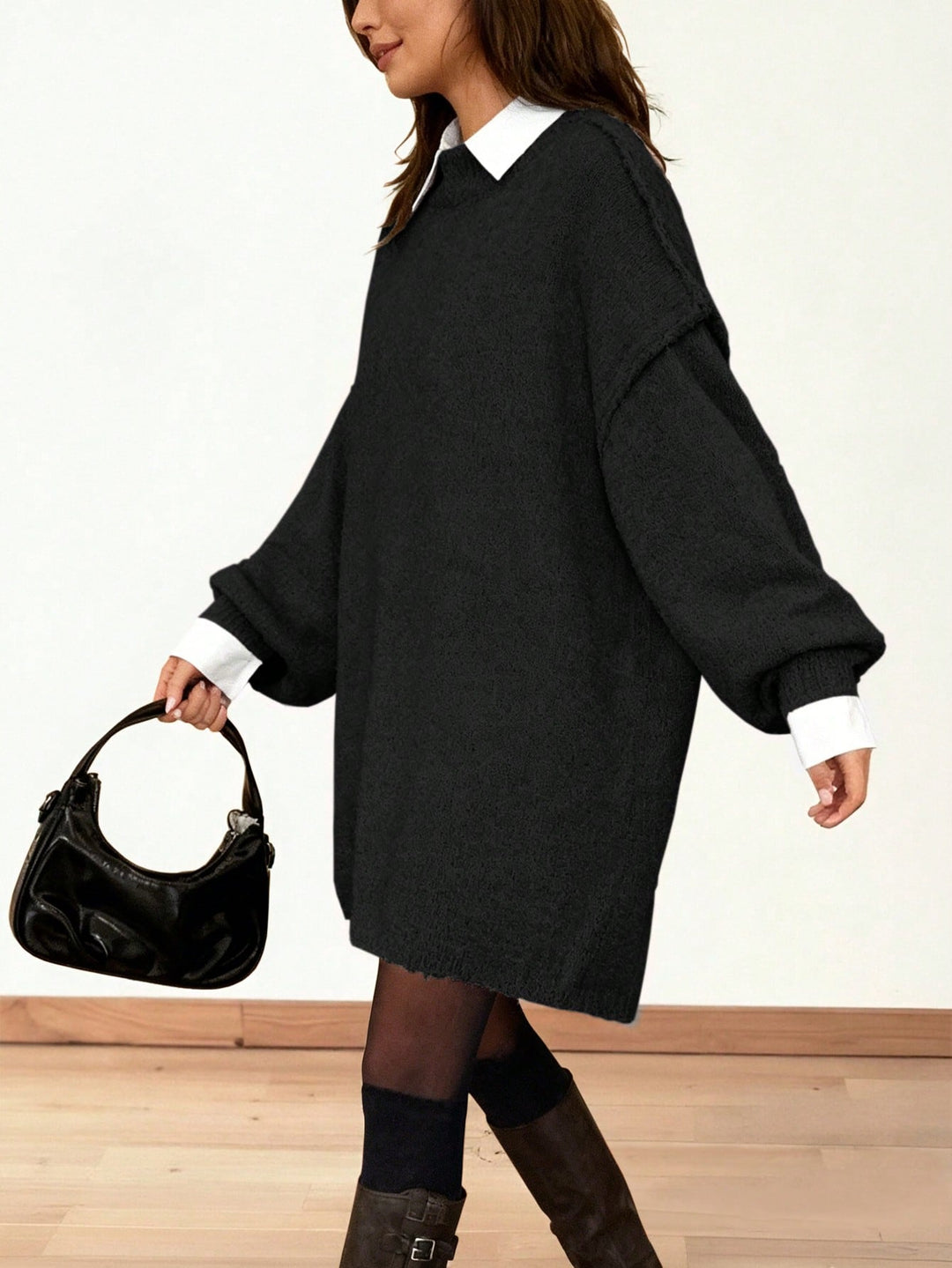 Pulover SHEIN, negru