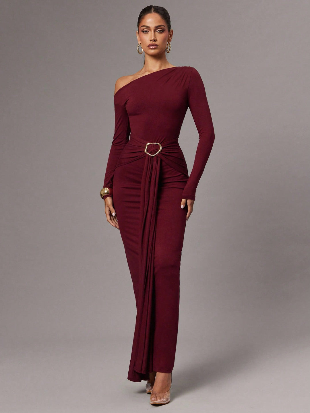 Rochie maxi SHEIN, vișiniu
