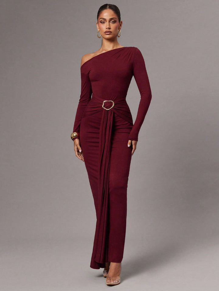 Rochie maxi SHEIN, vișiniu