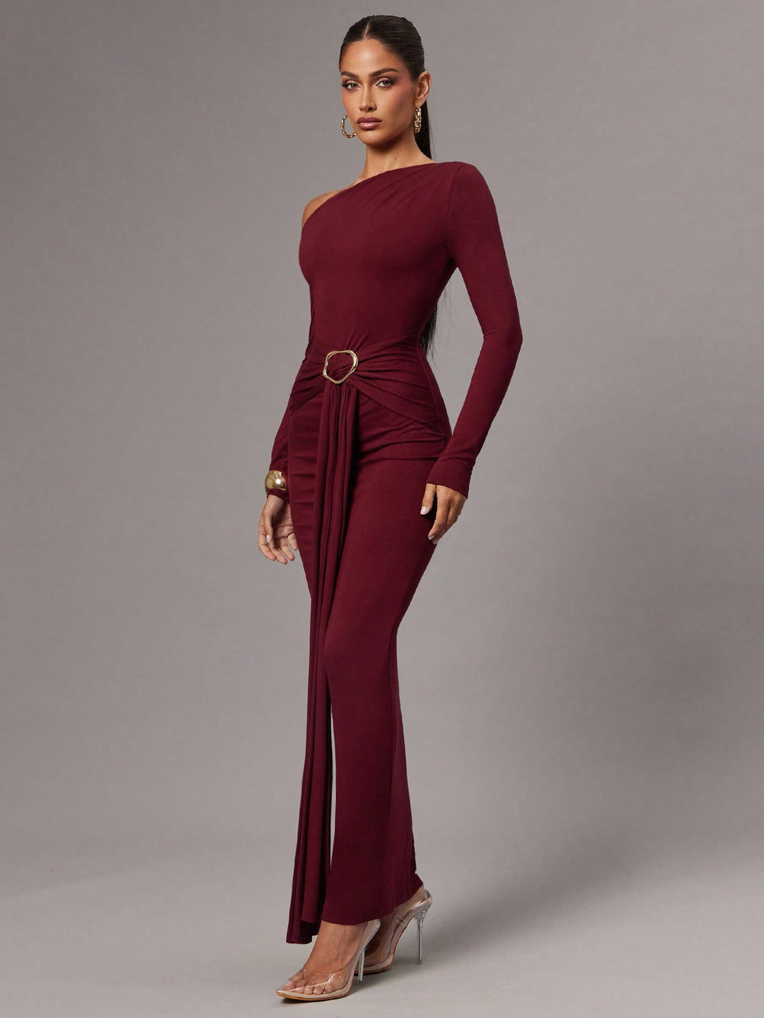 Rochie maxi SHEIN, vișiniu