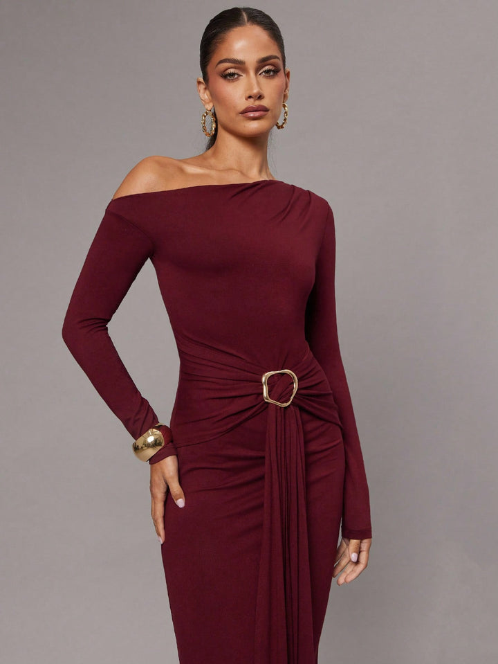 Rochie maxi SHEIN, vișiniu