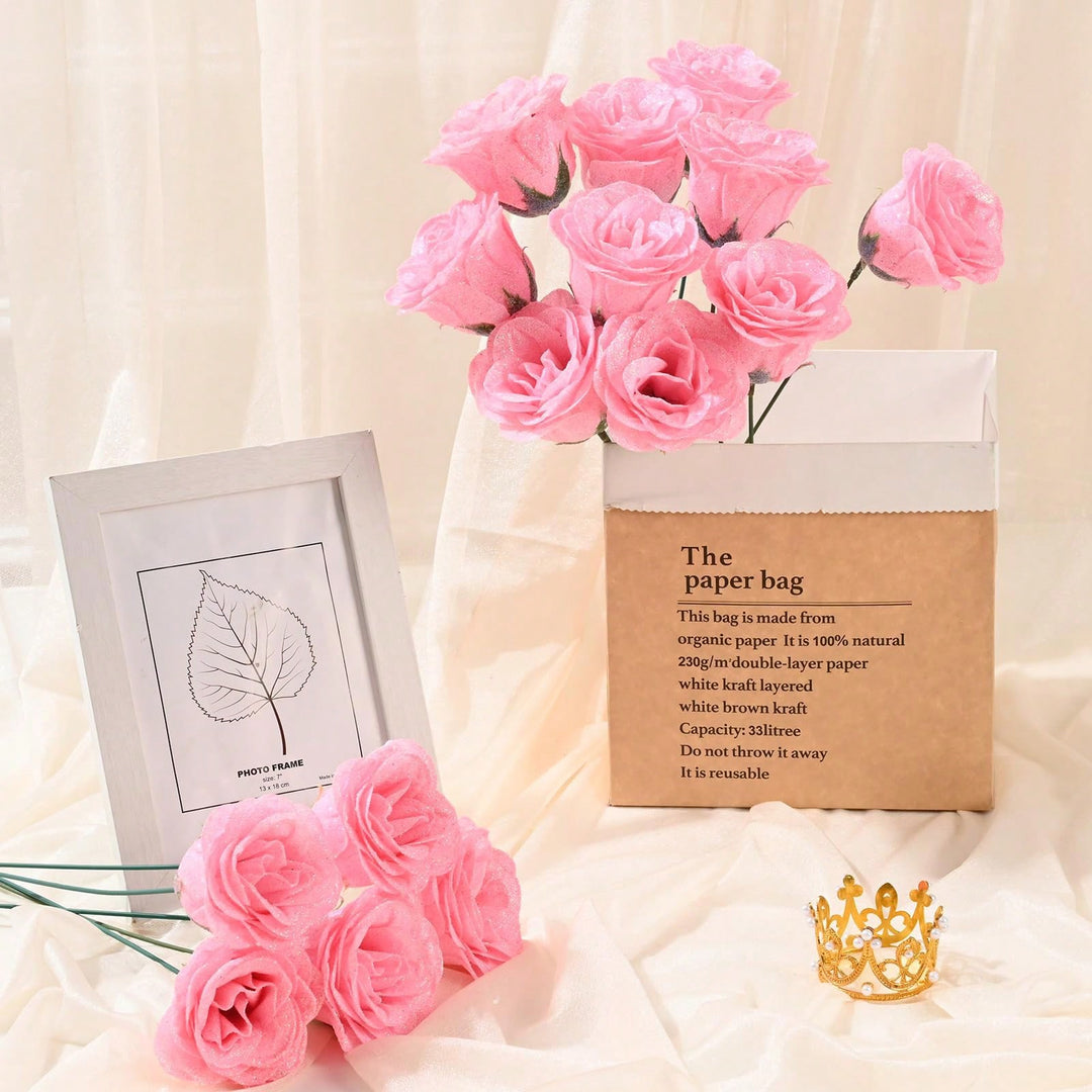 Floari artificiale SHEIN, mix culori