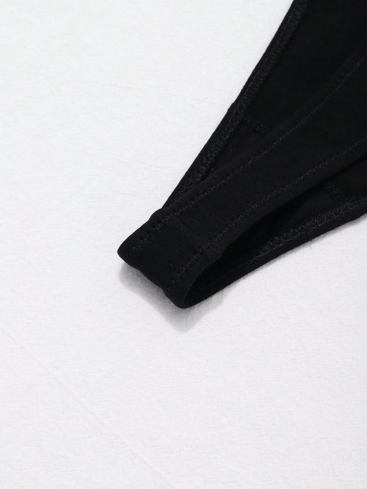 Slip tanga SHEIN, negru