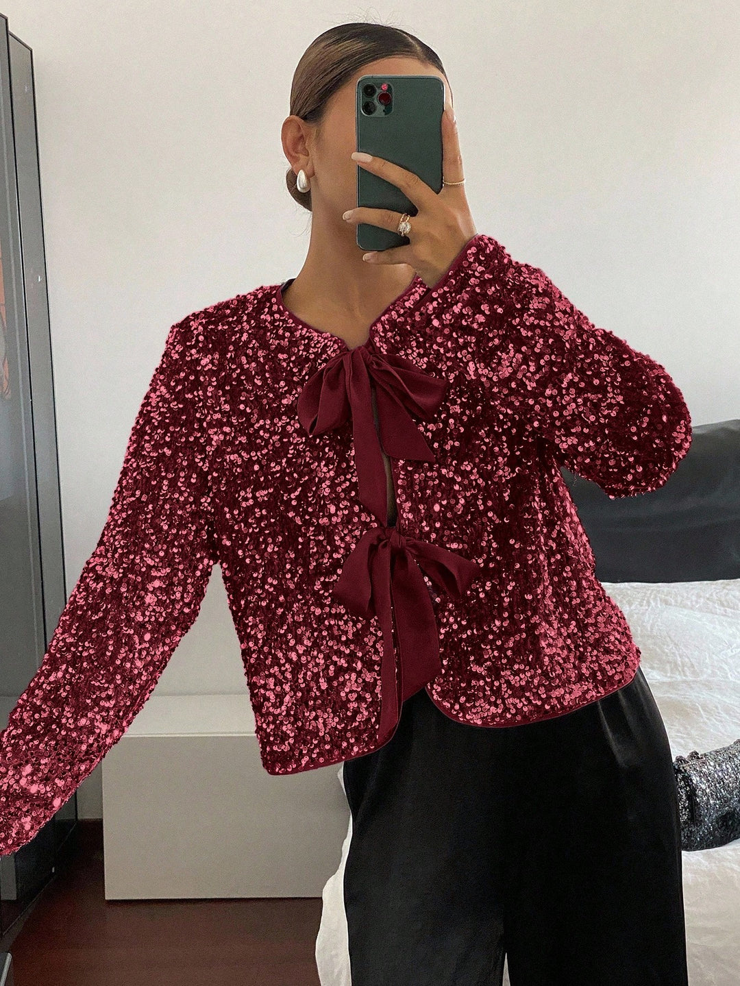 Top SHEIN, vișiniu