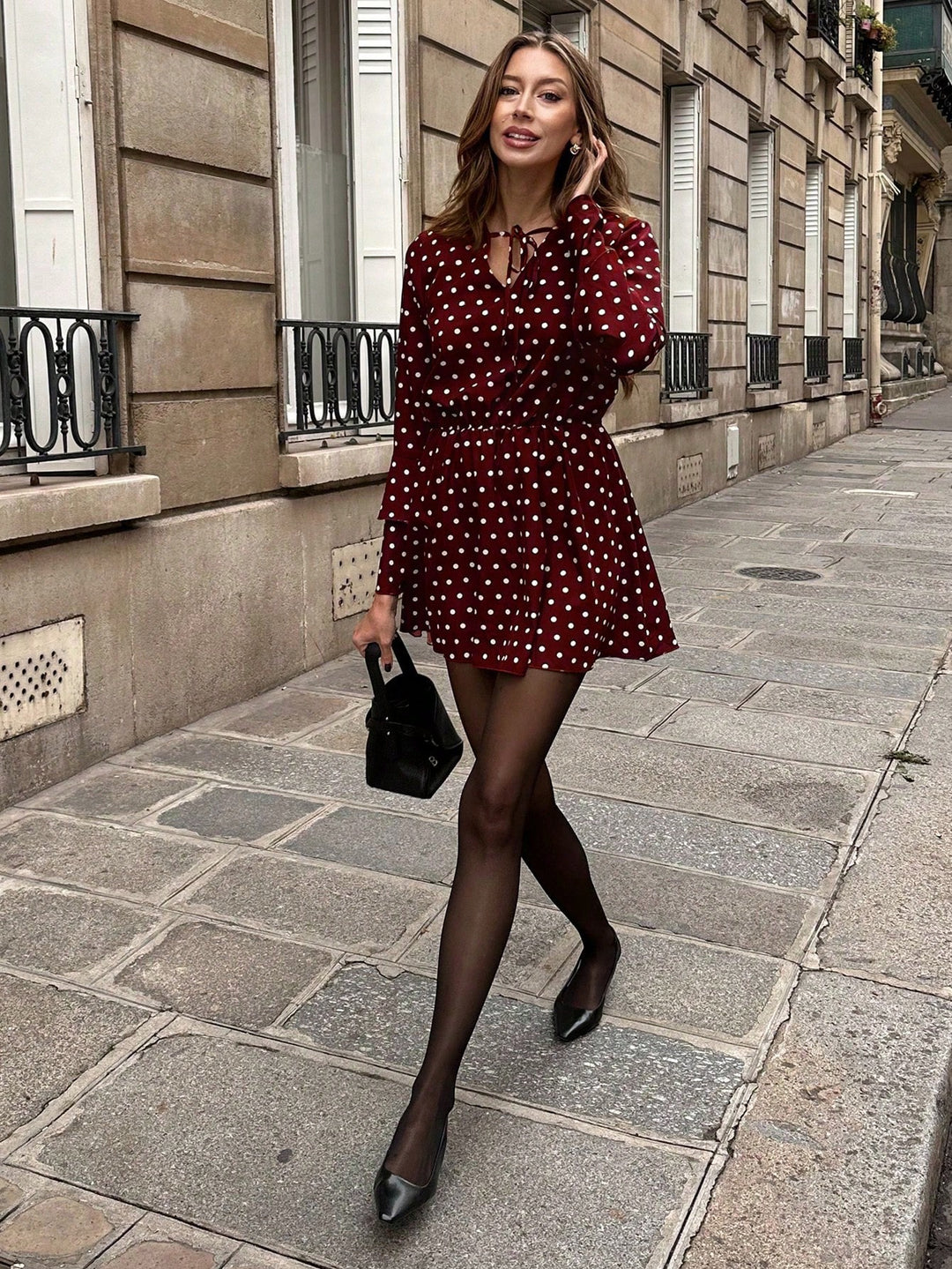 Rochie scurtă SHEIN, vișiniu