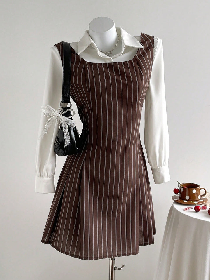 Rochie mini SHEIN, maro