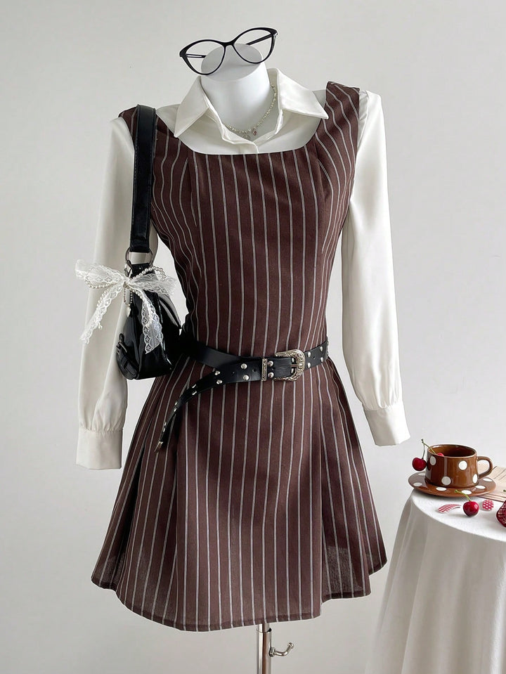 Rochie mini SHEIN, maro