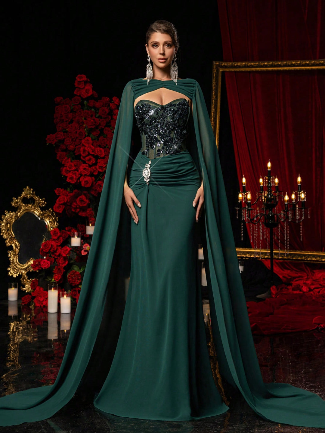 Rochie SHEIN, verde