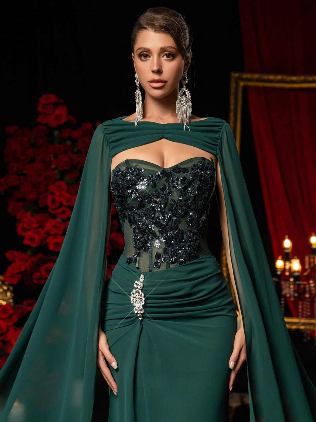 Rochie SHEIN, verde