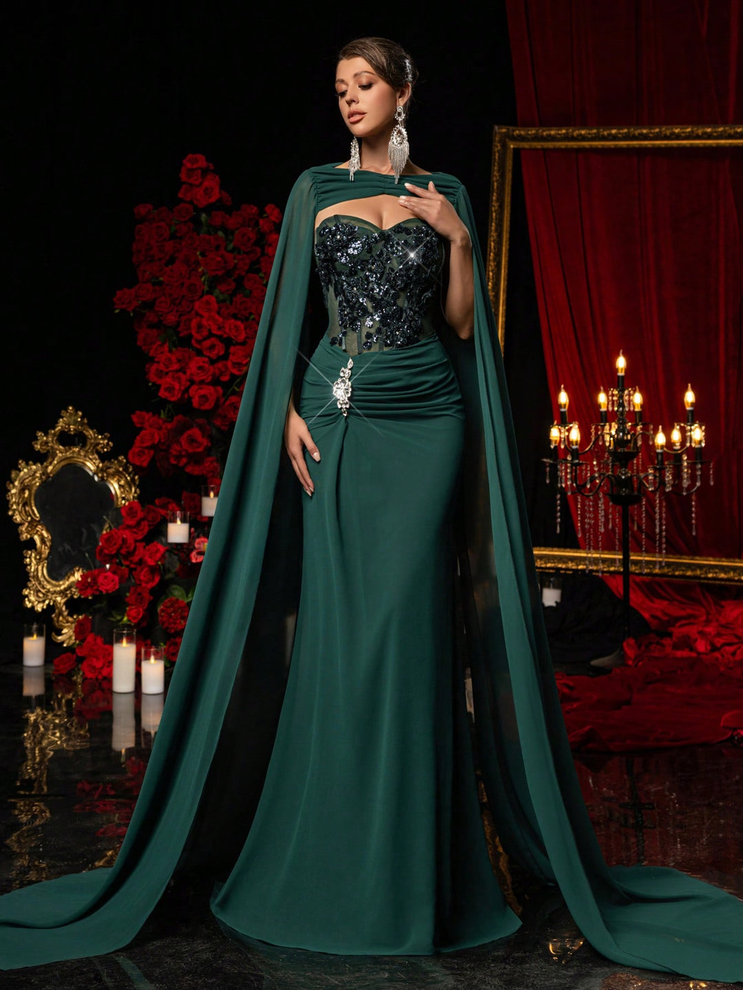 Rochie SHEIN, verde