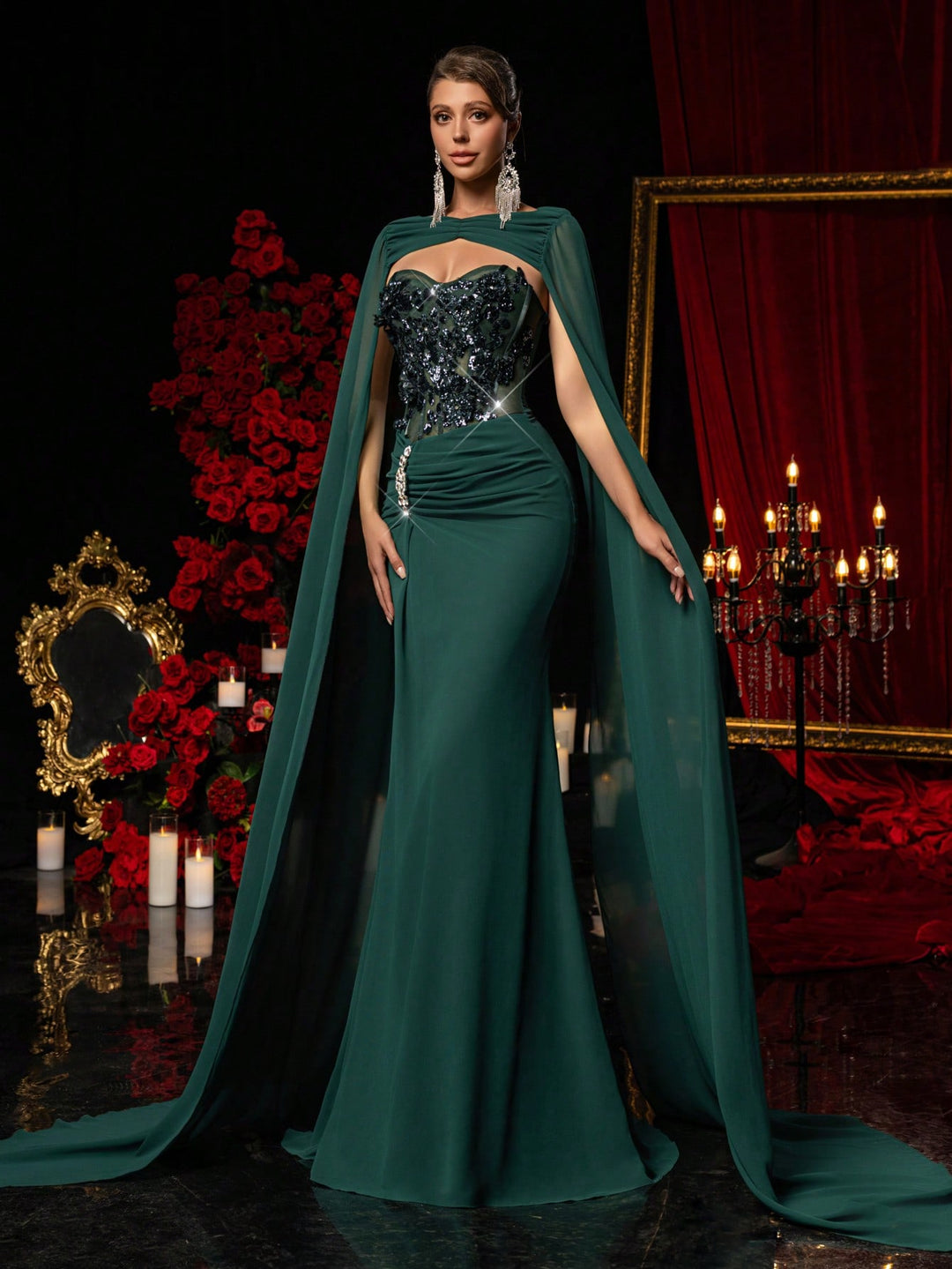 Rochie SHEIN, verde