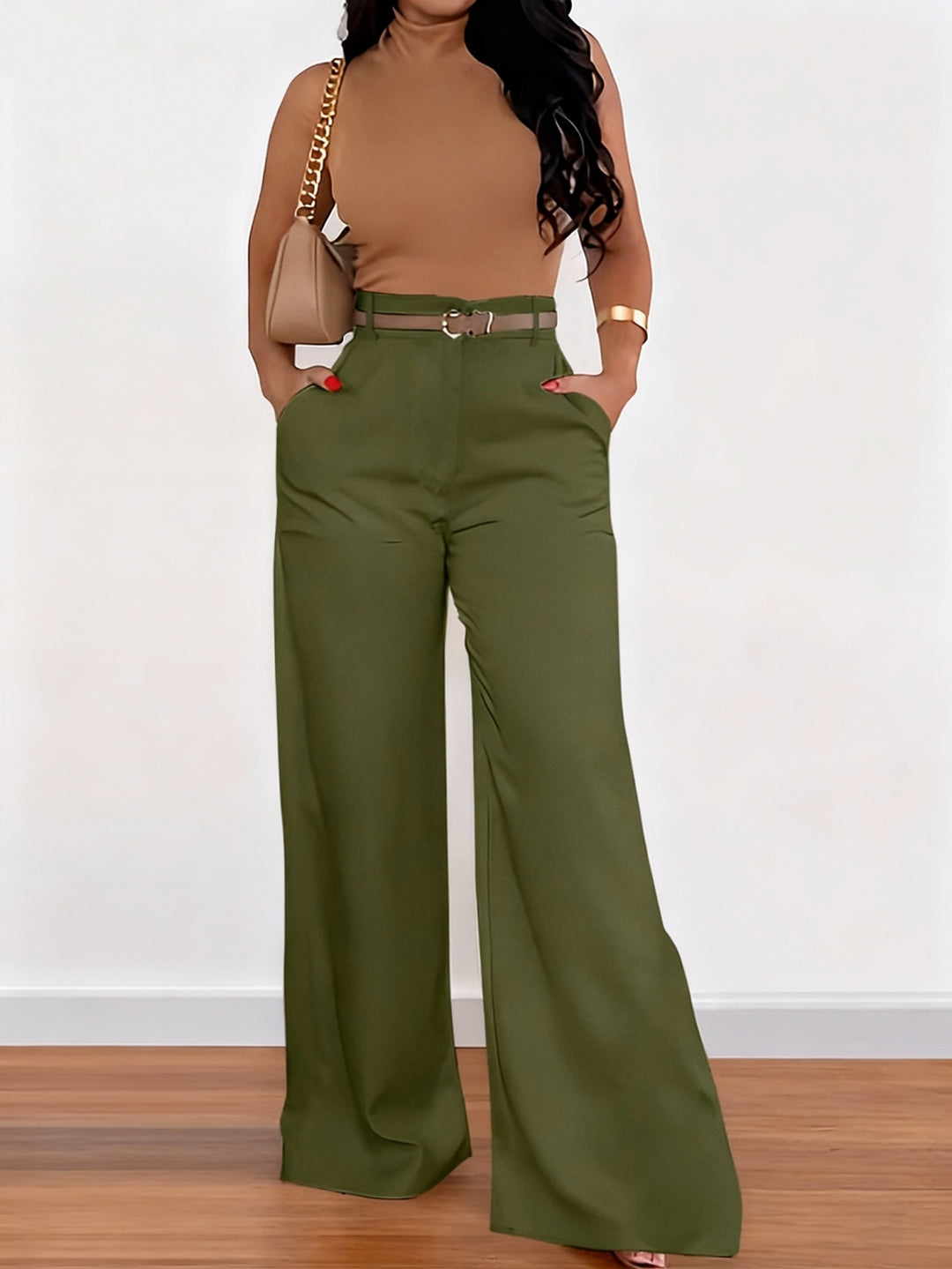Pantalon SHEIN, kaki