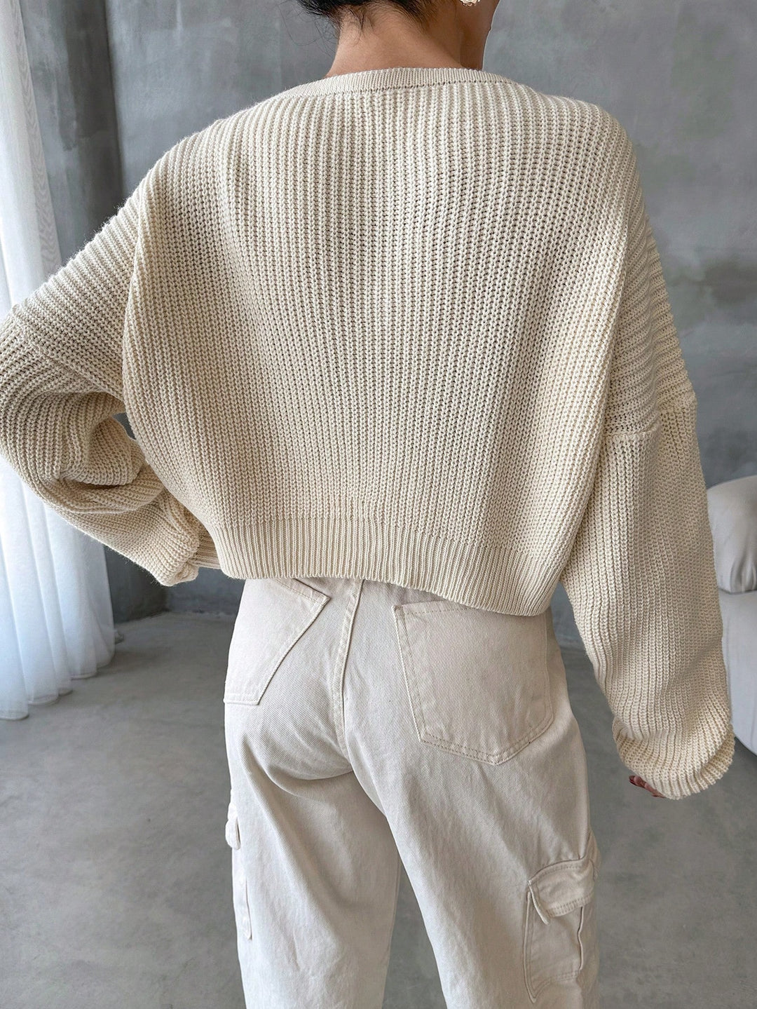 Cardigan SHEIN, crem