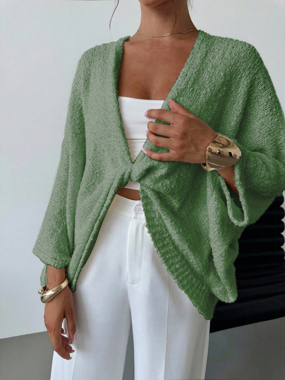 Pulover SHEIN, verde