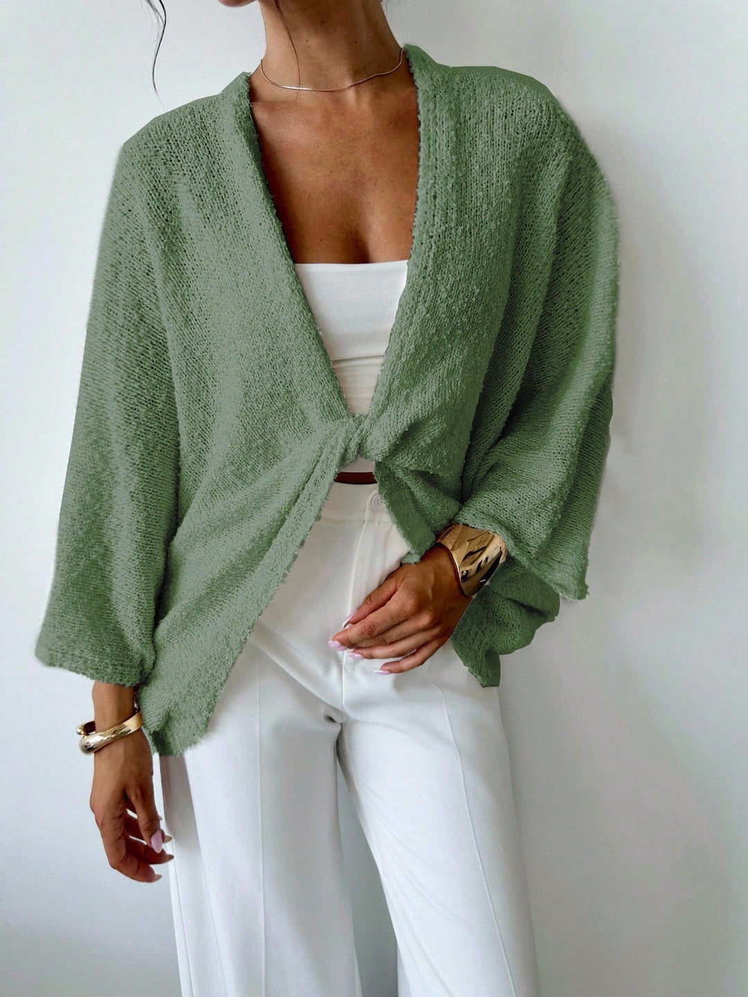 Pulover SHEIN, verde