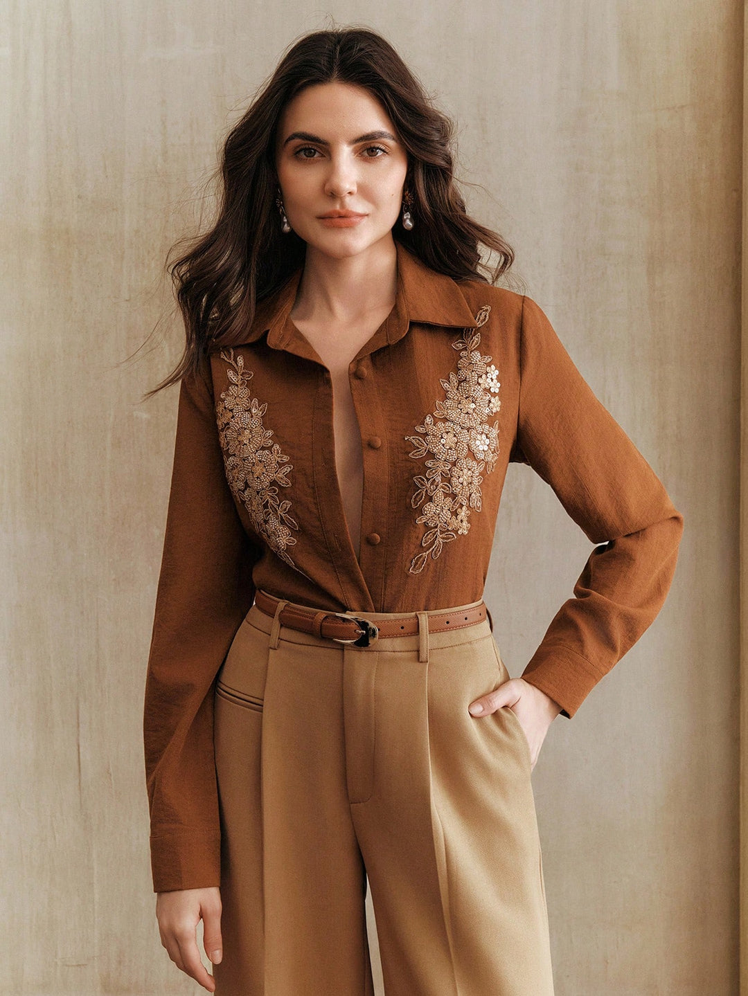Bluza SHEIN, maro