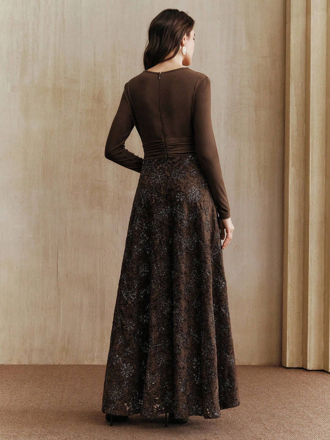 Rochie maxi SHEIN, maro