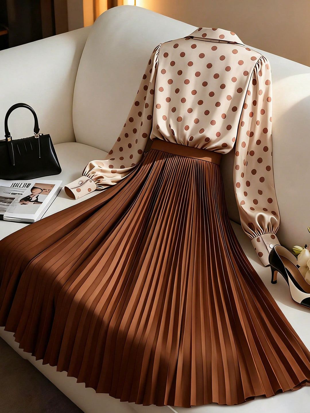 Rochie maxi SHEIN, maro