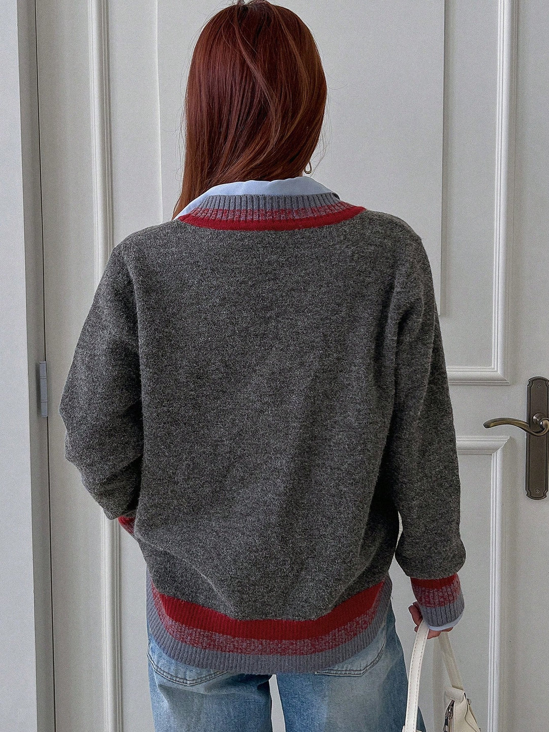 Cardigan SHEIN, gri
