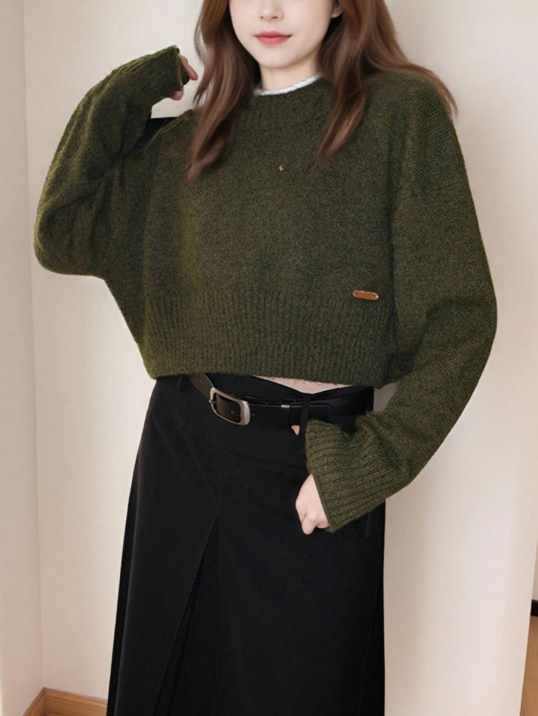 Pulover SHEIN, verde