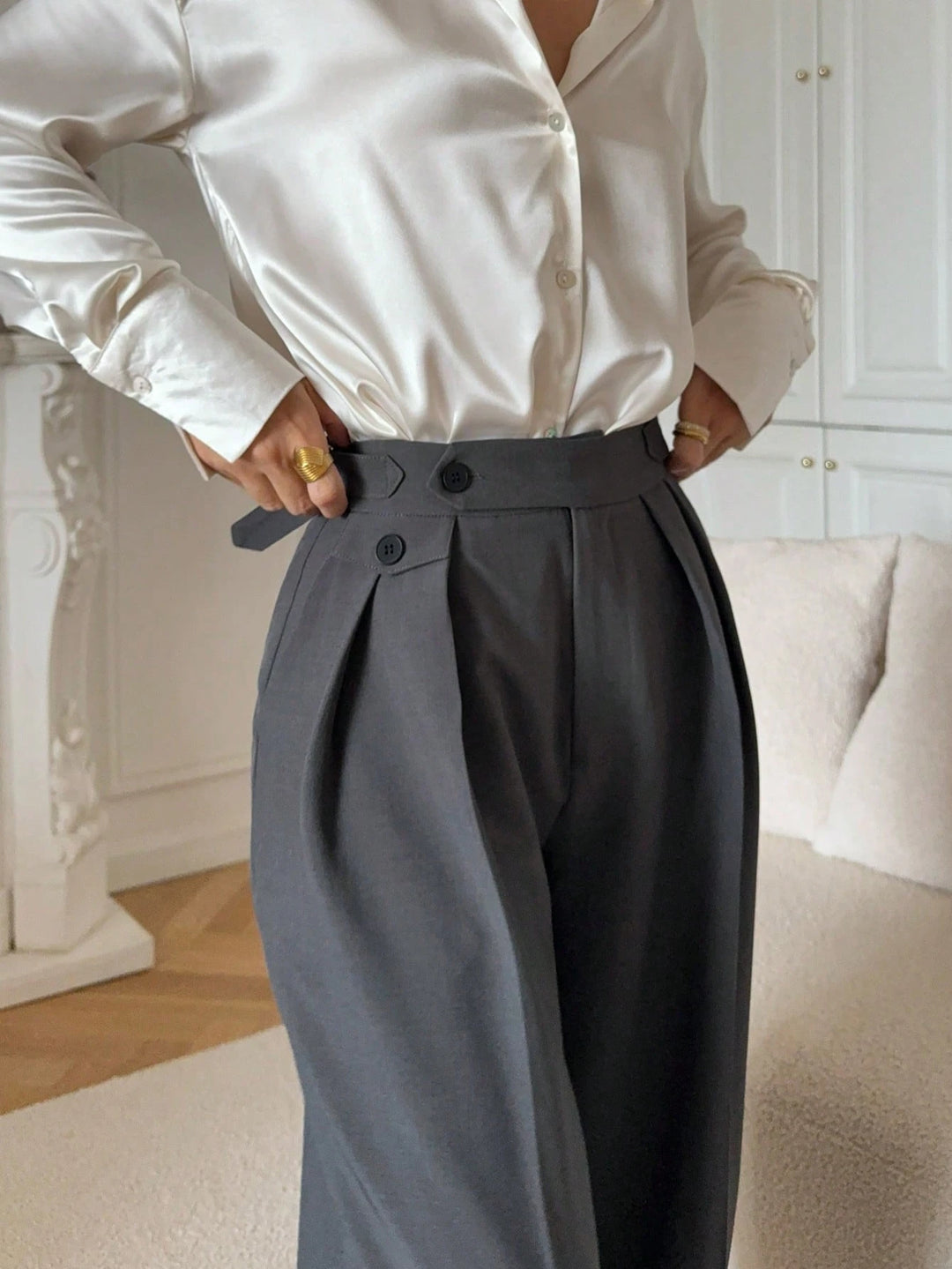 Pantaloni SHEIN, gri