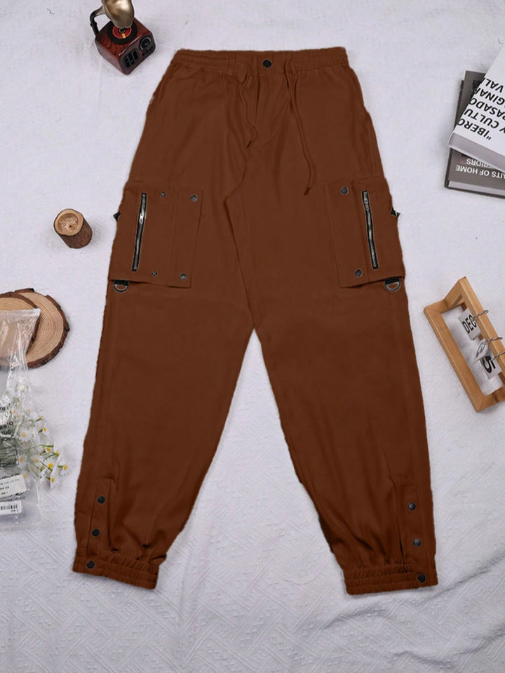 Pantaloni SHEIN, maro