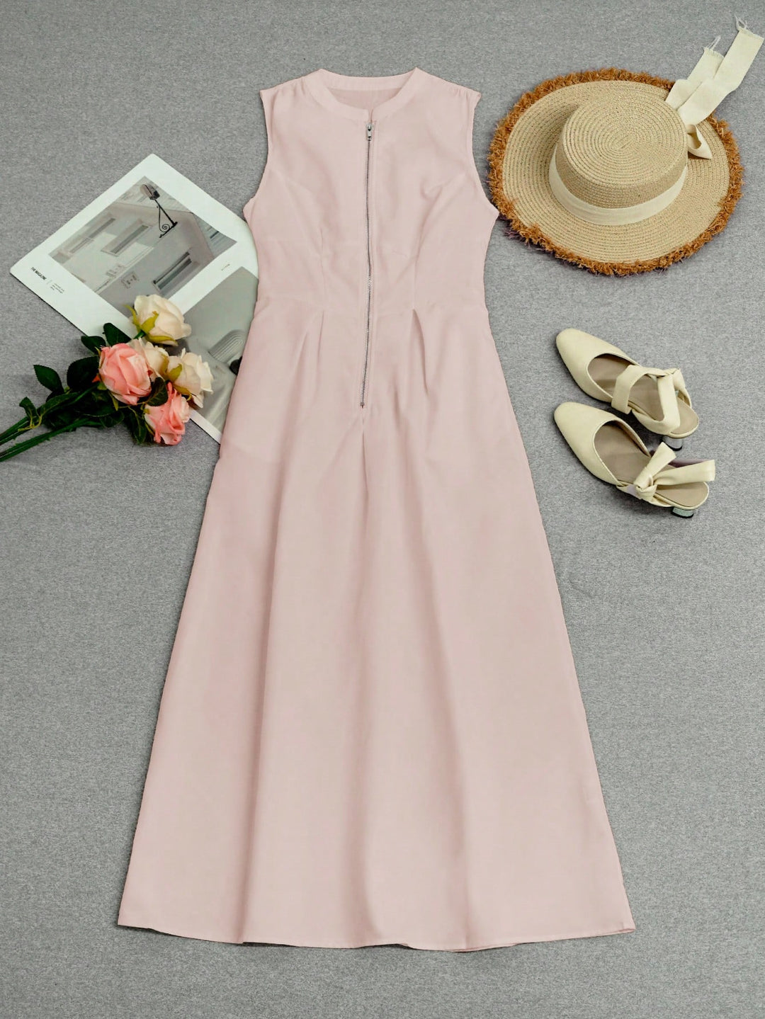 Rochie maxi SHEIN, roz