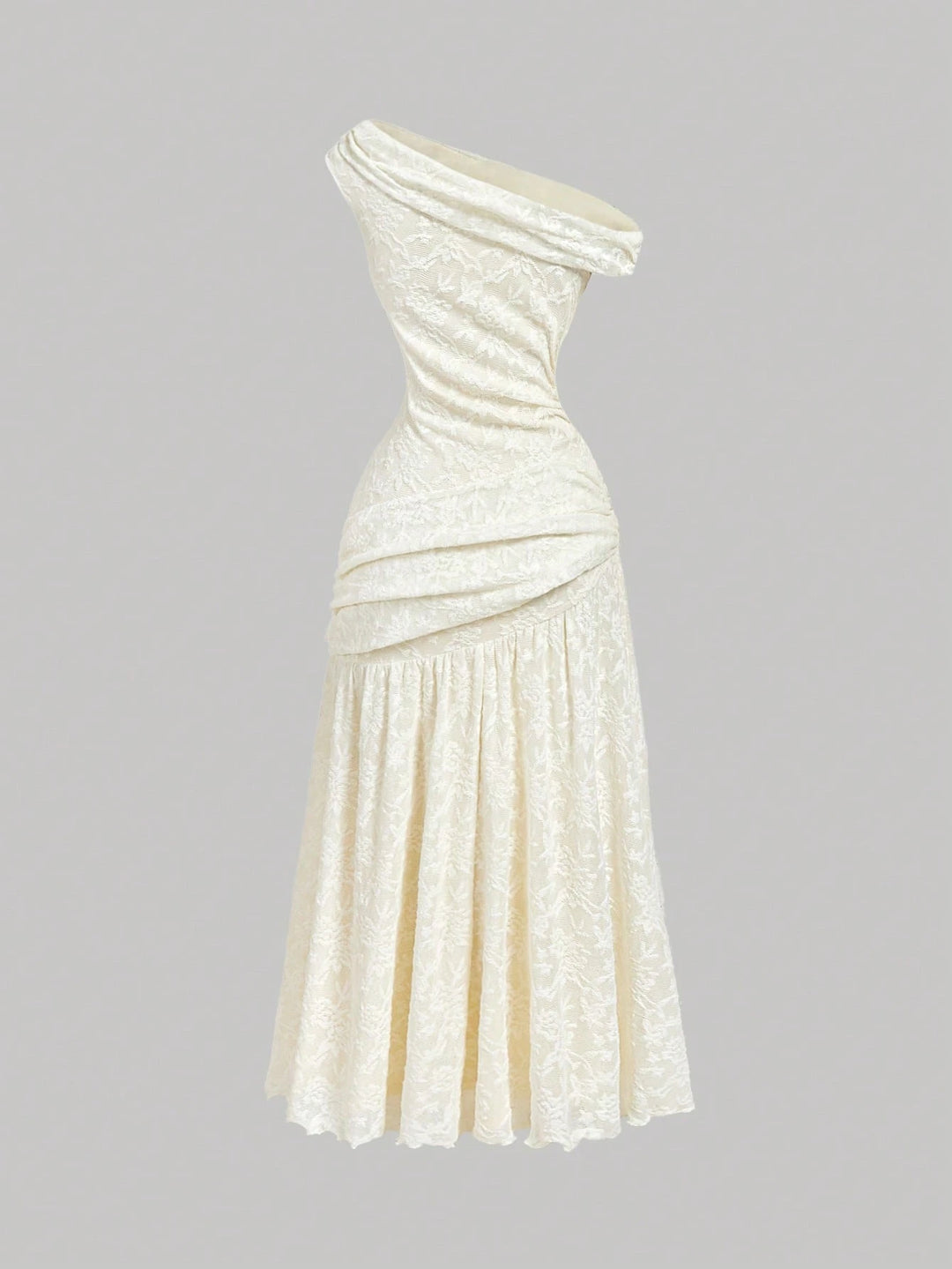 Rochie maxi SHEIN, crem