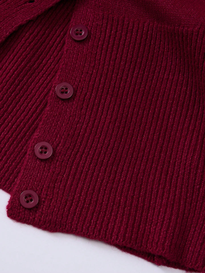 Cardigan SHEIN, vișiniu
