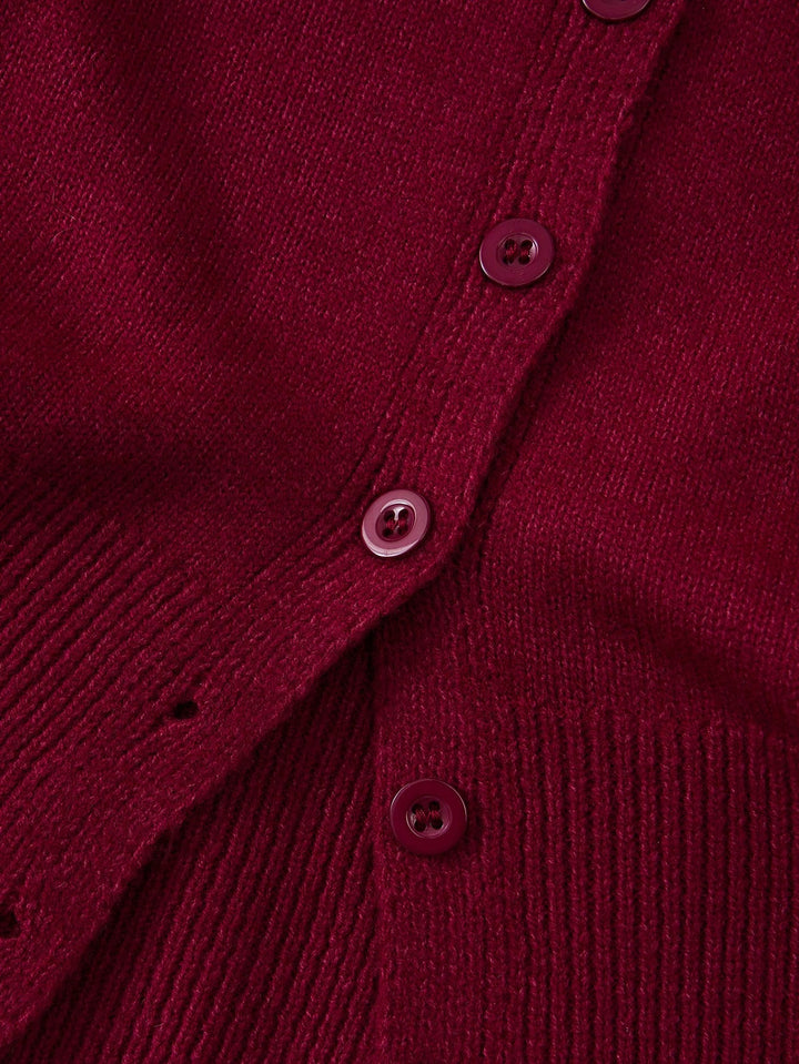 Cardigan SHEIN, vișiniu