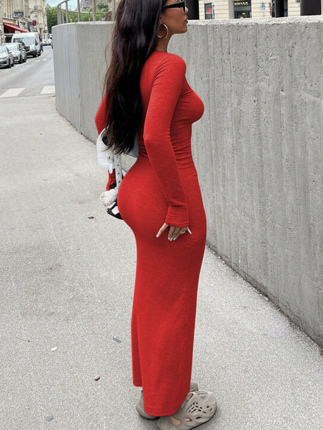 Rochie maxi SHEIN, roșu