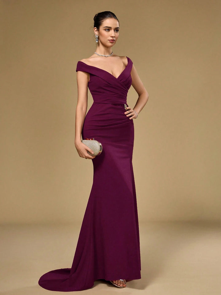 Rochie de ocazie SHEIN, mov