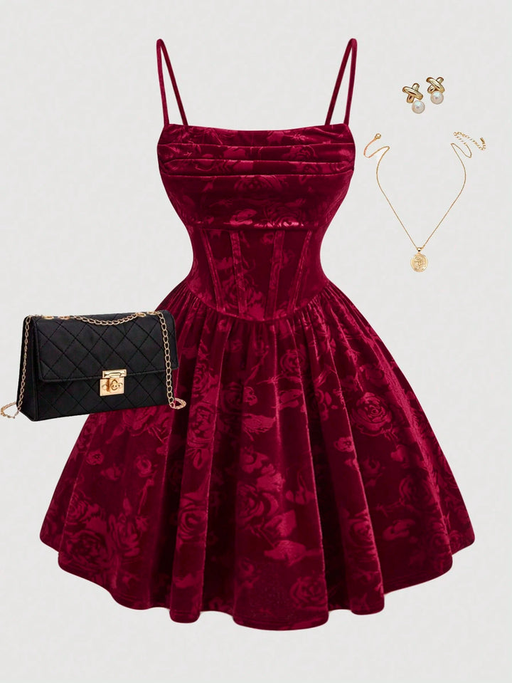 Rochie mini Shein, vișiniu