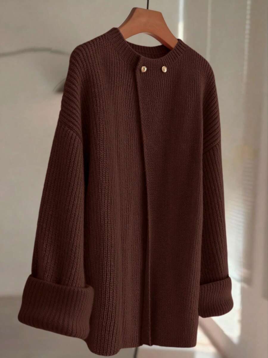 Cardigan SHEIN, maro