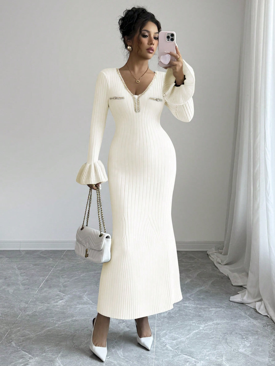 Rochie SHEIN, portocaliu
