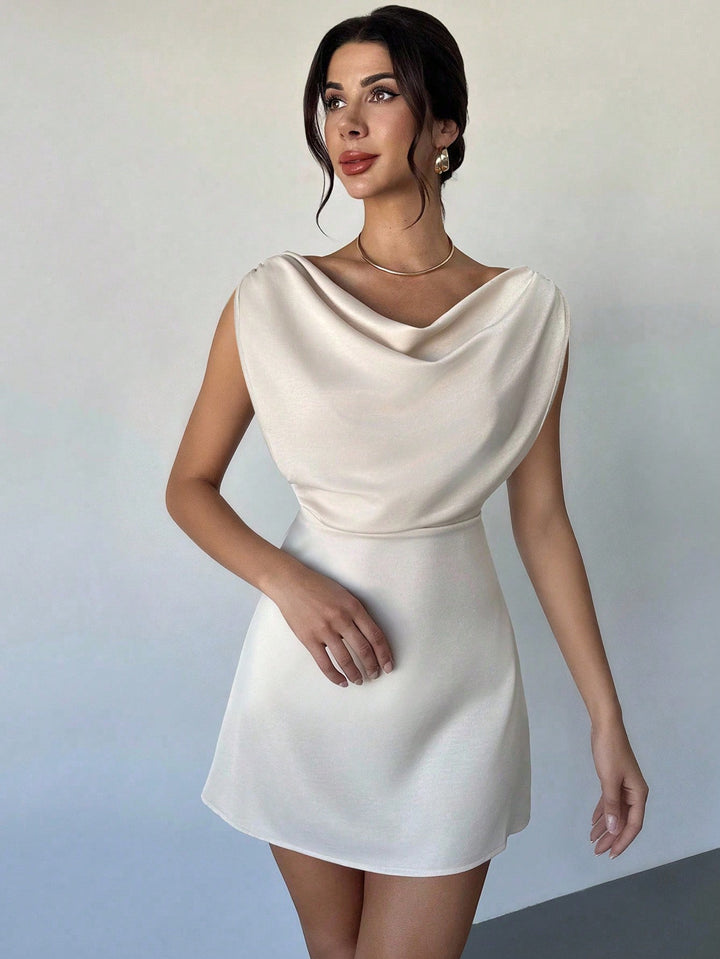 Rochie mini SHEIN, bej