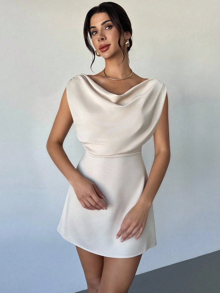Rochie mini SHEIN, bej
