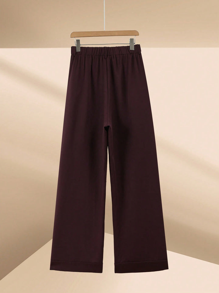 Pantaloni SHEIN, vișiniu