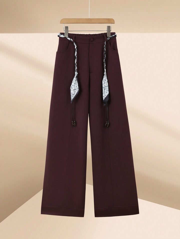 Pantaloni SHEIN, vișiniu